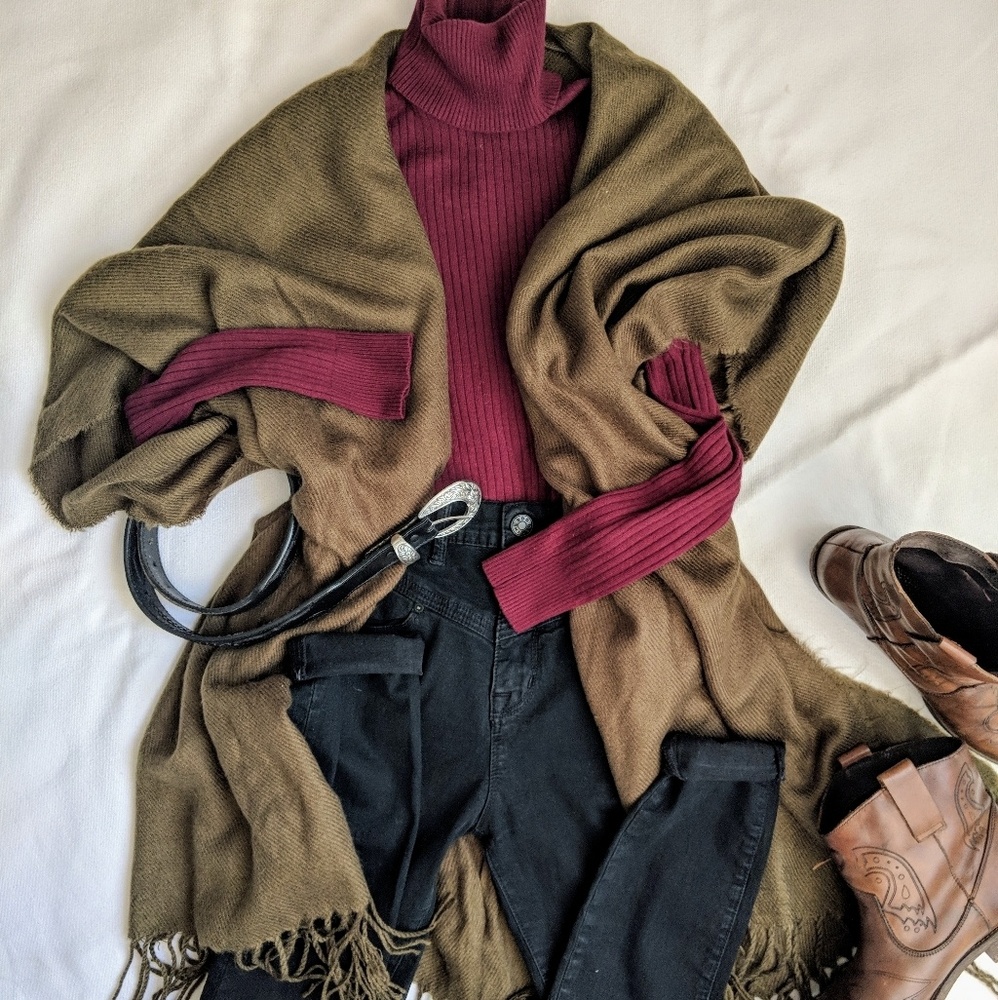 Olive Green Shawl